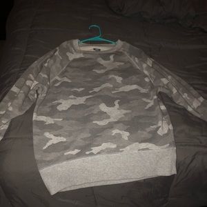 Aerie City Sweater in camo